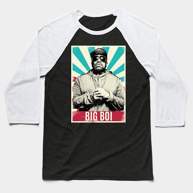 Vintage Retro Big boi Baseball T-Shirt by Bengkel Band